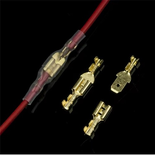  000048 -  270 stuks doos kabel connectors met huls - kabelverbindingen set - kabelconnectoren - messing krimp terminals - draadverbindingen - draad connectors set