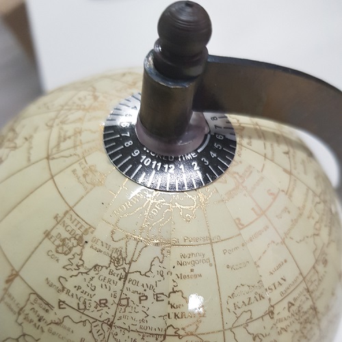 Van Manen Globe sur pied S crème/or, diamètre environ 13cm, hauteur environ 22cm