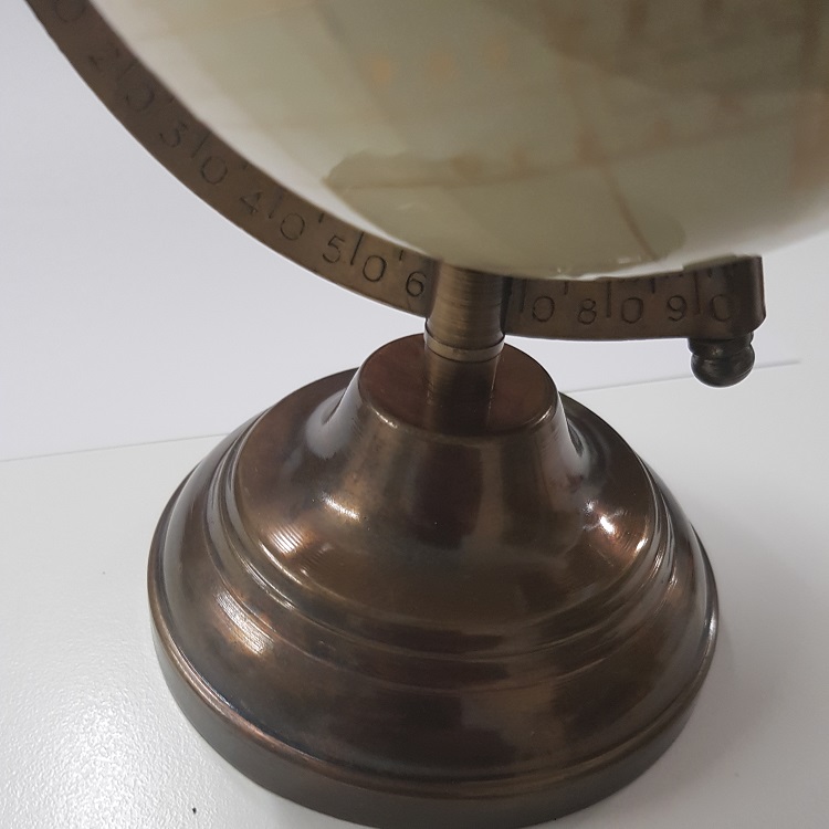 Van Manen Globe sur pied S crème/or, diamètre environ 13cm, hauteur environ 22cm