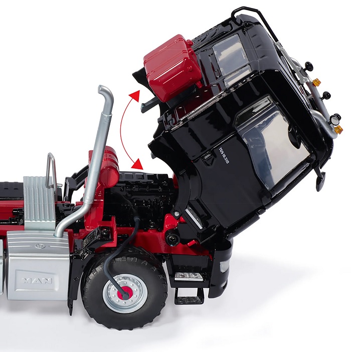 Wiking Wiking MAN TGS 18.510 4x4 BL camion noir diecast modèle réduit 1:32