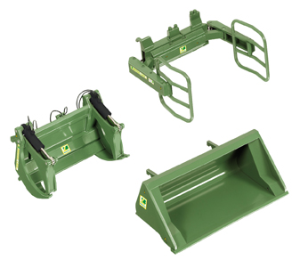 WK77383 Wiking Frontlader Werkzeuge - Set A Bressel+Lade grün 