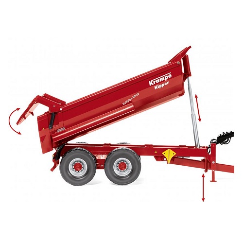 Wiking Remorque tandem Wiking Krampe Halfpipe HP20 1:32